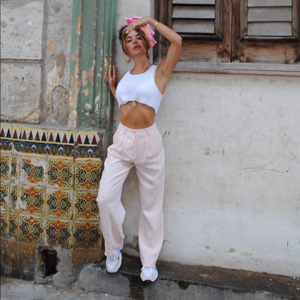Rosemilk Pink Petal Trousers